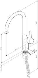 Am.Pm Смеситель для кухни X-Joy S F85B07011 – фотография-9