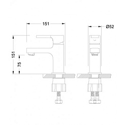 Lemark Смеситель Aura LM0606C для раковины – фотография-2
