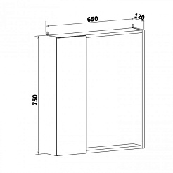 Runo Мебель для ванной Манхэттен 65 белая – фотография-5