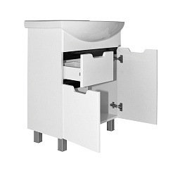 Mixline Тумба с раковиной Прометей 65/82 белая – фотография-2