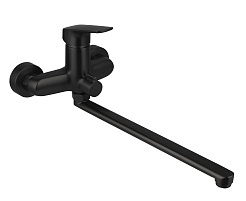 Aquatek Смеситель для ванны Вега AQ1042MB матовый черный – фотография-1