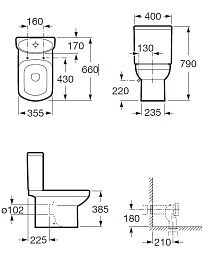 Roca Бачок для унитаза Dama Senso 341517000 – фотография-3