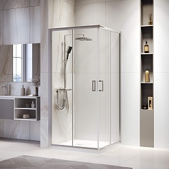 RGW Душевой уголок Passage PA-39 90x90 профиль хром стекло прозрачное – фотография-2