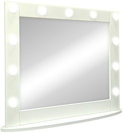 Continent Зеркало гримерное 800x700 белое – фотография-6