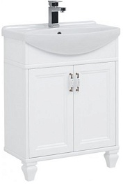 Aquanet Тумба под раковину Валенса NEW 65 белый – фотография-1