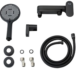 Frap Смеситель для ванны с душем H85 F3285-6 черный – фотография-2