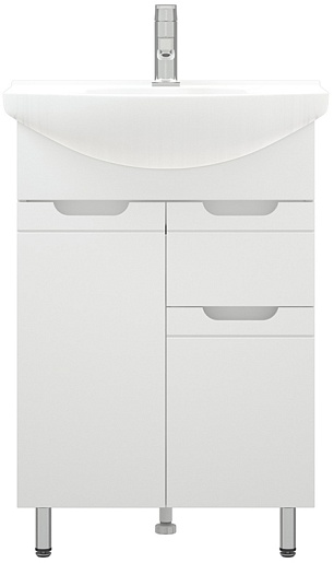 Corozo Тумба с раковиной Лея 60 Z1 белая – фотография-2