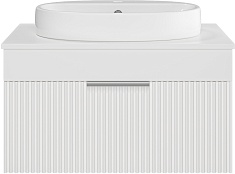 Brevita Тумба с раковиной Enfida 70 подвесная белая