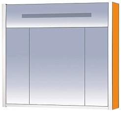 Misty Зеркальный шкаф Джулия 105 оранжевый – фотография-1