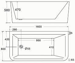 BelBagno Акриловая ванна BB52-1600 – фотография-2