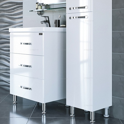 СанТа Тумба с раковиной Виктория 60 NEW напольная – картинка-6