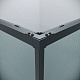Grossman  Душевой уголок Galaxy 80x70x195 профиль черный матовый стекло шиншилла – фотография-21