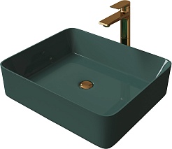 Grossman Мебельная раковина GR-3016OLM зеленая матовая – фотография-1