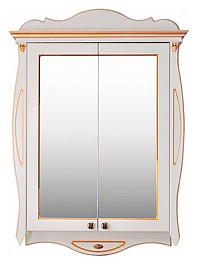 Атолл Зеркальный шкаф Ривьера 80 dorato – фотография-1