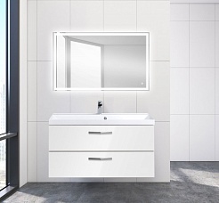 BelBagno Мебель для ванной AURORA 1000 Bianco Lucido, TCH – фотография-3