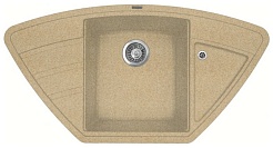 Florentina Мойка гранитная Липси 980С угловая бежевый – фотография-1