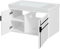 Brevita Мебель для ванной Oslo 80 белая – фотография-7