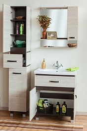 Sanflor Зеркало-шкаф Техас 60 венге, орегон, R – фотография-3