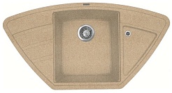 Florentina Мойка гранитная Липси 980С угловая песочный – фотография-1