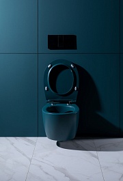 Allen Brau Унитаз подвесной Fantasy 4.11004.PT петроль с крышкой 4.11005.PT – фотография-12