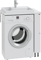 СанТа Тумба с раковиной под стиральную машину Луна 75 L белая