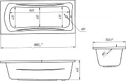 Marka One Акриловая ванна Prime 180x75 – фотография-4