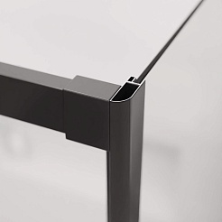 RGW Душевой уголок Leipzig LE-41-1B (LE-12B + Z-060-2B) 110x90 профиль черный стекло прозрачное – фотография-3