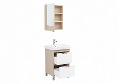 Aquanet Комплект мебели Гретта 55 new 2 ящика, светлый дуб	 – фотография-3