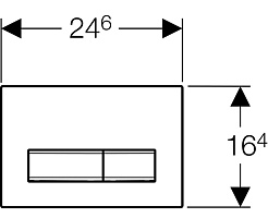 Geberit Кнопка смыва Sigma 50 115.788.21.5 хром глянец – фотография-2