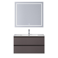 BelBagno Тумба с раковиной Kraft 90 подвесная Темно-Серый матовый с раковиной BB900ETL – фотография-13