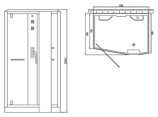 Orans Душевая кабина SR-89105LS – картинка-5