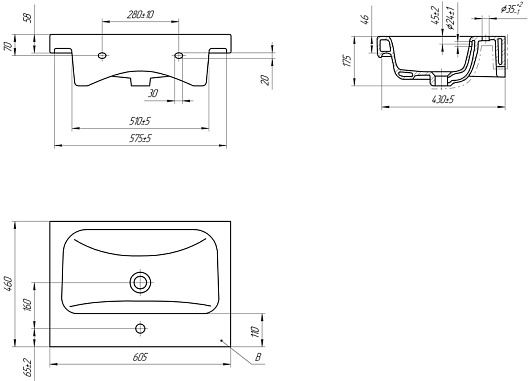Cersanit Раковина Moduo 60 – фотография-4