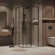 Grossman  Душевой уголок Galaxy 80x80x195 профиль графит сатин стекло прозрачное – картинка-14