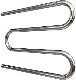 Point Полотенцесушитель водяной М-образный 600x500 PN38665P с полкой хром – фотография-2