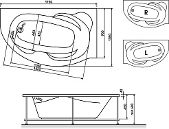 Relisan Акриловая ванна Liliya 175x90 L – фотография-4