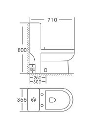 Stella Polare Унитаз-моноблок напольный Кадис KN6171000 белый – фотография-3