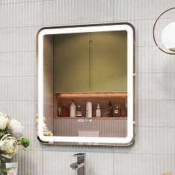 Vigo Мебель для ванной Grani 600-0-2 белая/дуб золотой – фотография-13