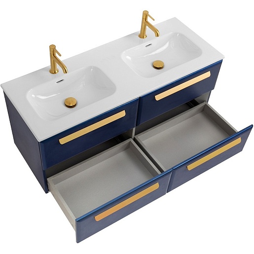 Cezares Тумба под раковину Eco Cer-N 120 с 4 ящиками sapfiro без ручек – картинка-5