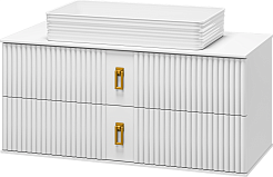 Brevita Мебель для ванной Sevilla 105 подвесная белая – фотография-5