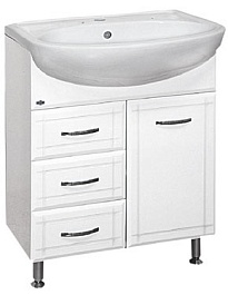 Misty Тумба для умывальника Уют 60 с 3 ящиками – фотография-1