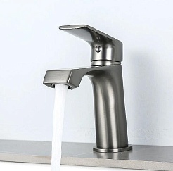 Frap Смеситель для раковины H71-9 F1071-9 оружейная сталь – фотография-2