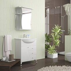 Mixline Зеркало-шкаф Венеция 60 белое – фотография-2