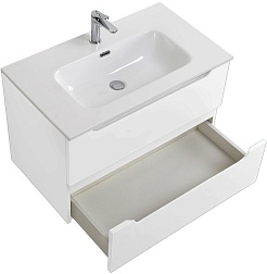 BelBagno Мебель для ванной Etna 80 подвесная белая матовая – фотография-9