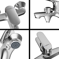 Tokito Смеситель для ванны TAKASE хром TOK-TAK-1014 – фотография-4