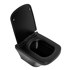 BelBagno Унитаз подвесной Sela BB3201CHR-MB без сиденья – фотография-8