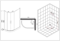 Esbano Душевой уголок ESD-8027А R – фотография-15