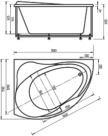 Aquatek Акриловая ванна Альтаир L – фотография-4