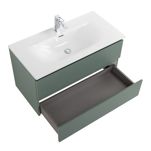 BelBagno Тумба с раковиной Kraft 90 подвесная Еловый матовый с раковиной BB-8099-90 – фотография-8