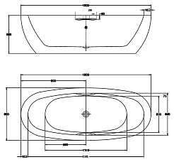 BelBagno Акриловая ванна BB43-1800 – фотография-6