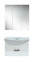 Misty Тумба с раковиной Лаванда 80, 2 ящика, подвесная – фотография-3